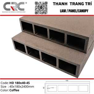 Thanh lam trang trí HD180x40-4S