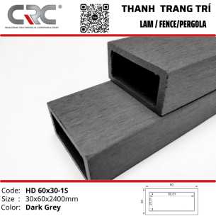 Thanh lam trang trí HD-60x30-1S