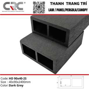 Thanh lam trang trí HD-90X40-2S