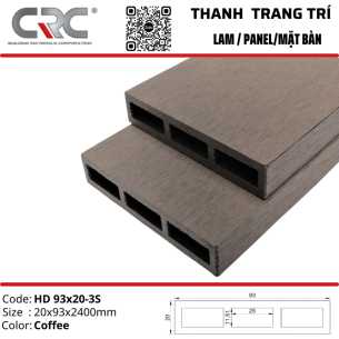 Thanh lam trang trí HD 93x20-3S