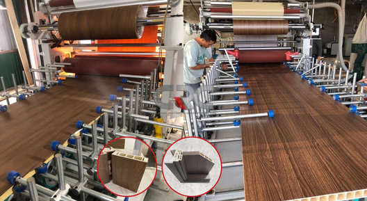 Quy trình sản xuất cửa gỗ nhựa composite cao cấp