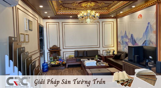 Ứng dụng gỗ nhựa CRC nội thất cho showroom nội thất
